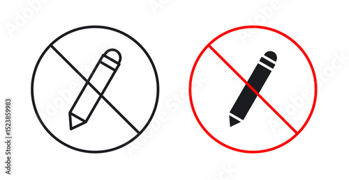 No writing sign graphic vectors