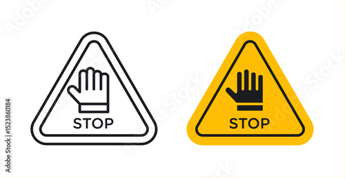 Stop security signs graphic vectors