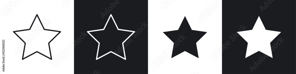 Obraz premium Star icons graphic vectors