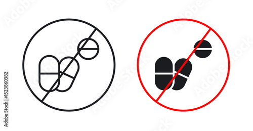 Stop using illegal drugs signs graphic vectors