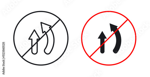 Do not overtake traffic sign graphic vectors