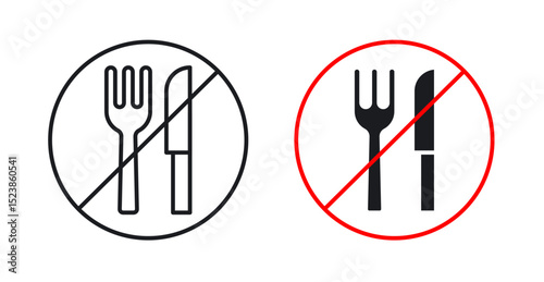 No eating sign graphic vectors