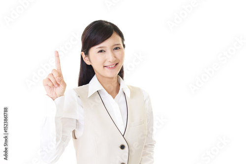 笑顔の女性