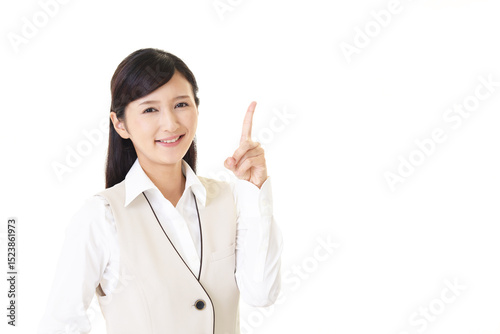 笑顔の女性