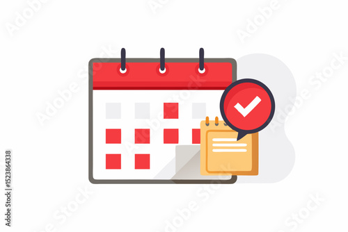 calendar with red circled exam icon