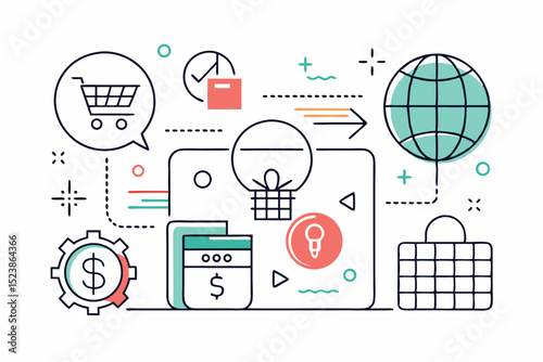 mouse clicking buy button icon