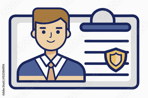 student id barcode face icon