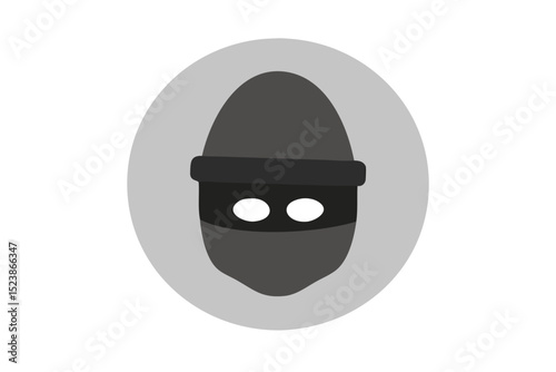 vector illustration of a thief