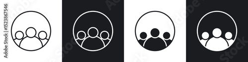 people icons vector graphics for web designs