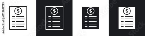 Payroll icons vector graphics for web designs