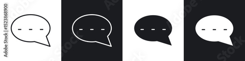 Message icons vector graphics for web designs