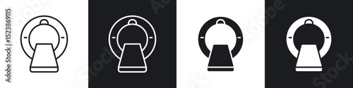 MRI icons vector graphics for web designs