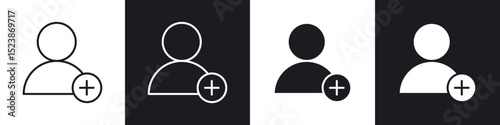 Follower icons vector graphics for web designs