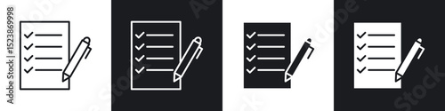 Exam icons vector graphics for web designs