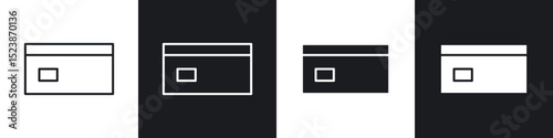 Credit card icons vector graphics for web designs