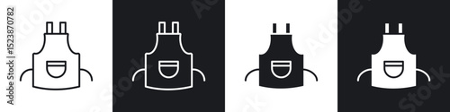 Apron icons vector graphics for web designs