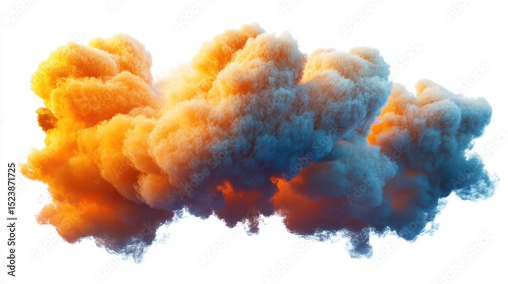 Fototapeta premium Dramatic Colorful Cloud.