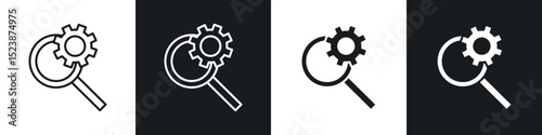 Resource icons in solid and stroke graphics