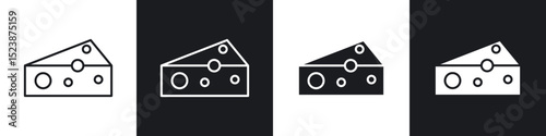Parmesan icons in solid and stroke graphics
