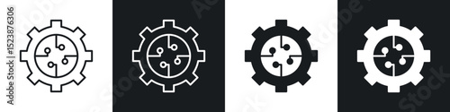 ETL icons in solid and stroke graphics