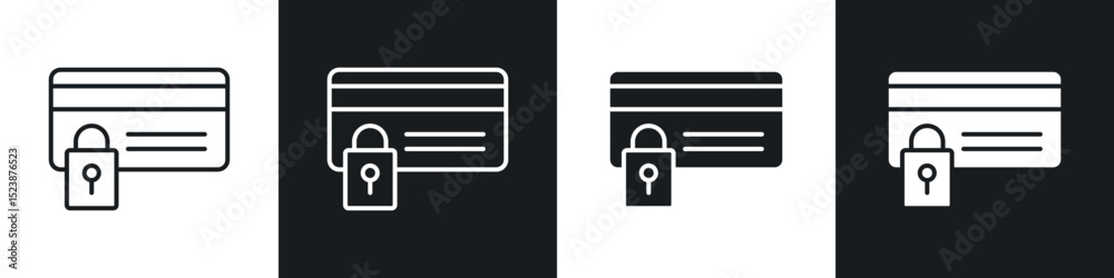 Obraz premium Credit limit icons in solid and stroke graphics