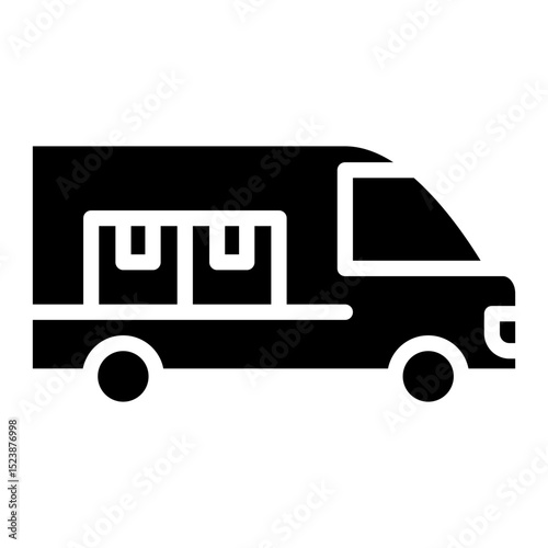 Delivery Van  Icon Element For Design