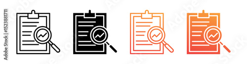 Hypothesis Multiple Style Icon Set Vector 
