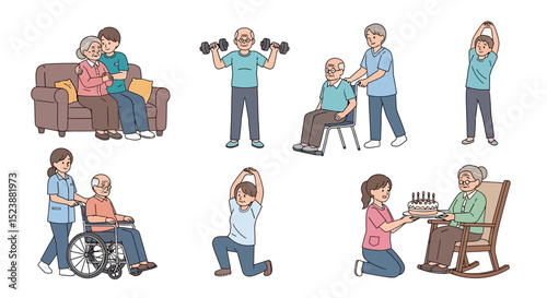 Elderly Care and Activities in a Nursing Home Setting