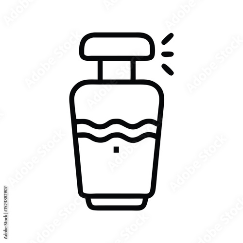 Water purifier icon vector. Clean water filtration and purification appliance symbol design


