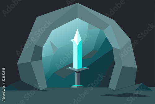 Vector illustration of a compass and cross symbols for business success concept design