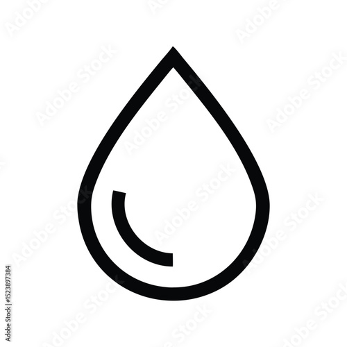 Water conservation icon vector. Save water symbol, eco-friendly design, sustainable usage, environmental protection, and nature care

