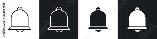 Notification icons in flat and thin stroke style