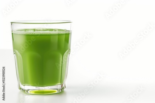 Wallpaper Mural Pixel Perfect Picture of Effervescent Green Juice in Glass Isolated on White Background Torontodigital.ca