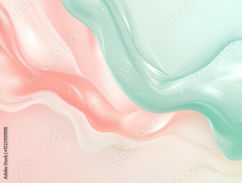 Smooth Elegant Flowing Abstract Waves with Subtle Softness and Gentle Curves Background