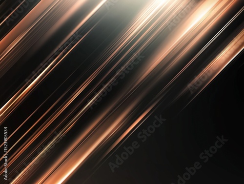 Dynamic Abstract Light Rays on Dark Background