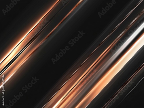 Sleek Metallic Diagonal Lines on Dark Background