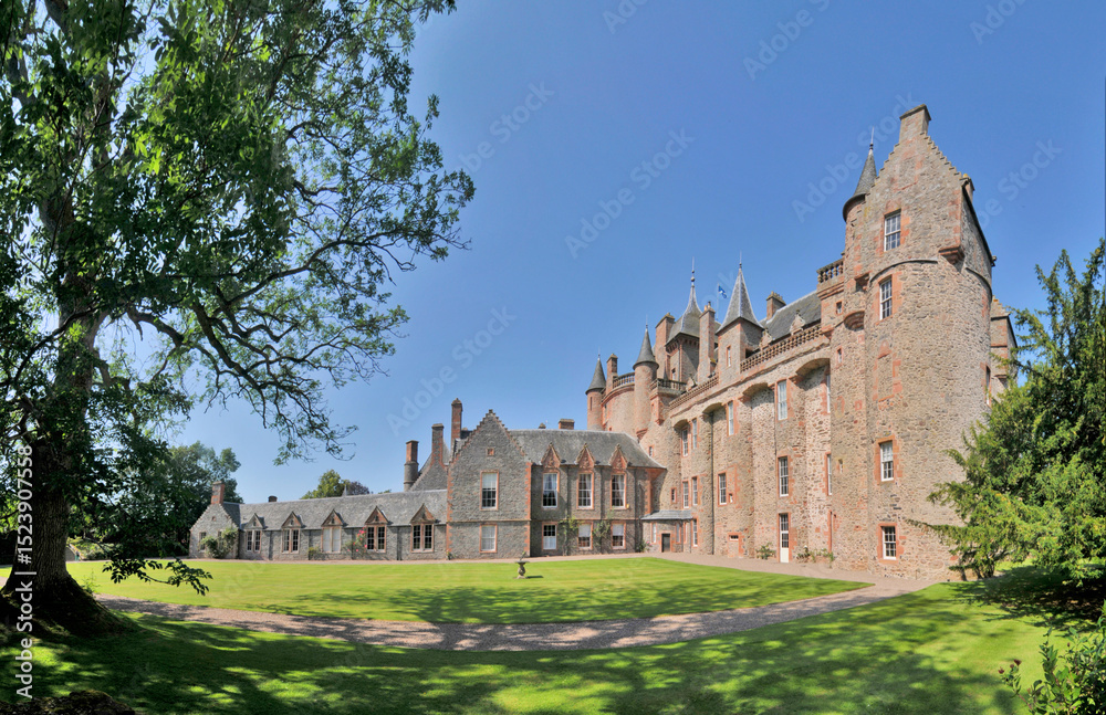 Fototapeta premium Thirlestane Castle medieval residence of Earls of Lauderdale in Scotland