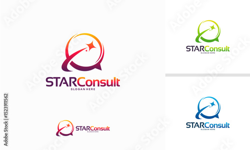 Star Consult Logo designs concept vector, Iconic Consulting logo template