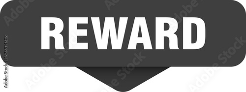 reward sticker. reward sign on transparent background