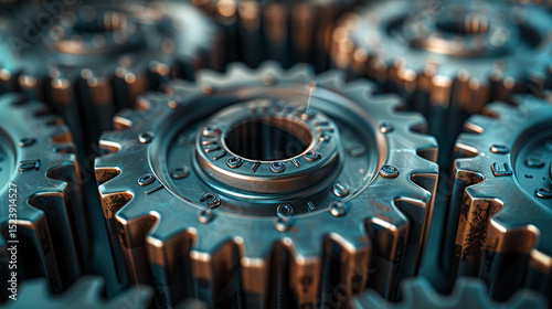 Intricate Gear System with Prime Number Teeth