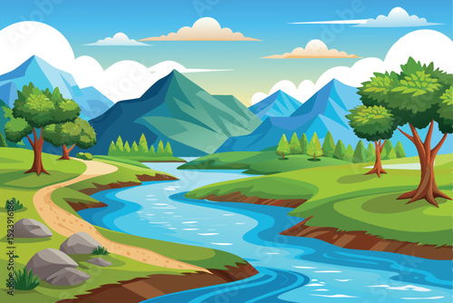 Riverbank view