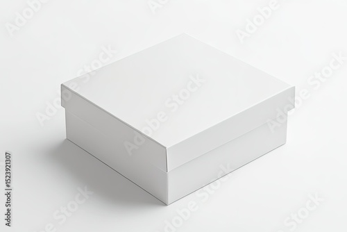 Sharp Picture of One Closed Box on the White