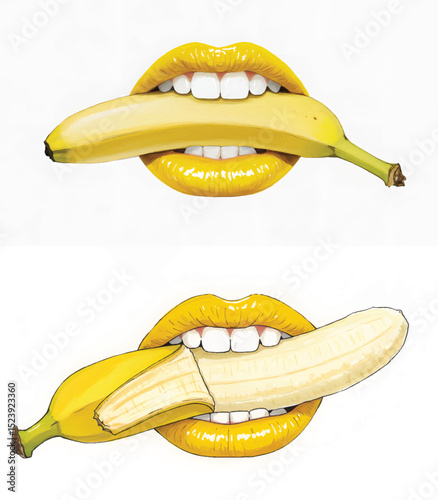Yellow Lips with Banana