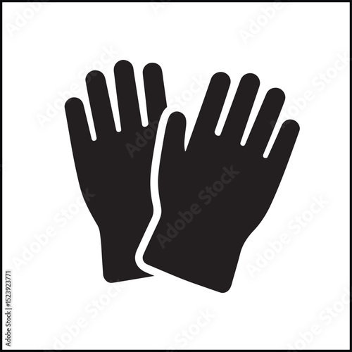 Winter Gloves Vector Vector Icon