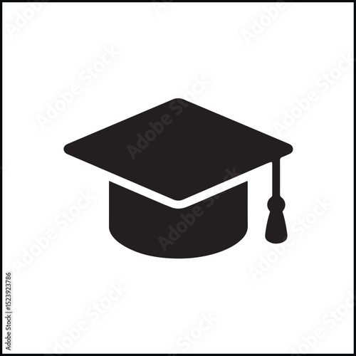 Academic Cap Illustration Vector Icon