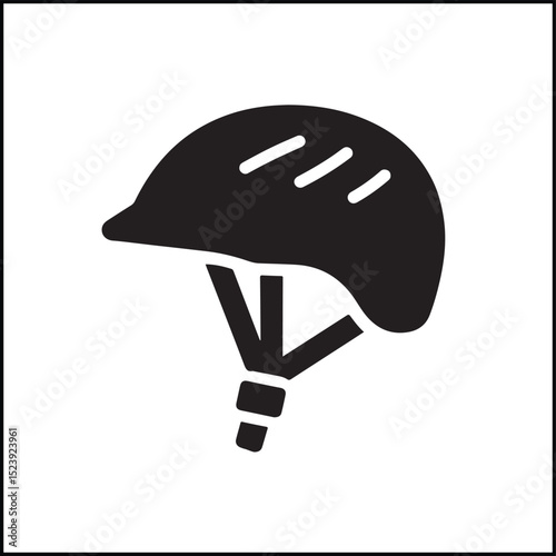 Hiking Helmet Illustration Vector Icon