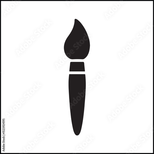 Paintbrush Artist Tool Vector Vector Icon