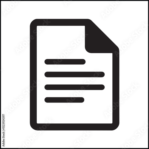 Document Paper File Vector Vector Icon