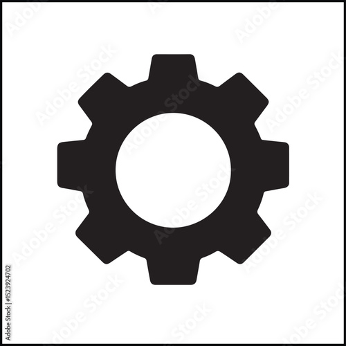 Gear Outline Vector Icon