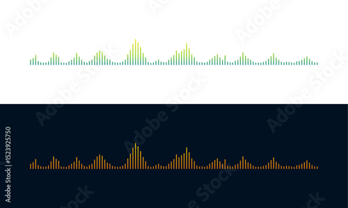 Audio waves as equalizer Background, Signal wave vector
